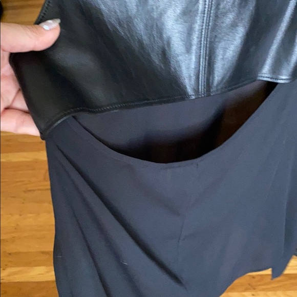 Chris Gramer leather top NEW Black Sz 0 - Picture 6 of 8